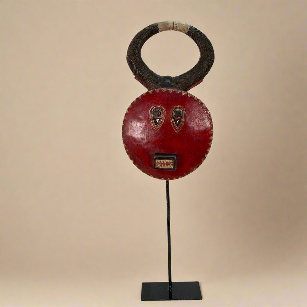 Moon mask 48 cm burgundy