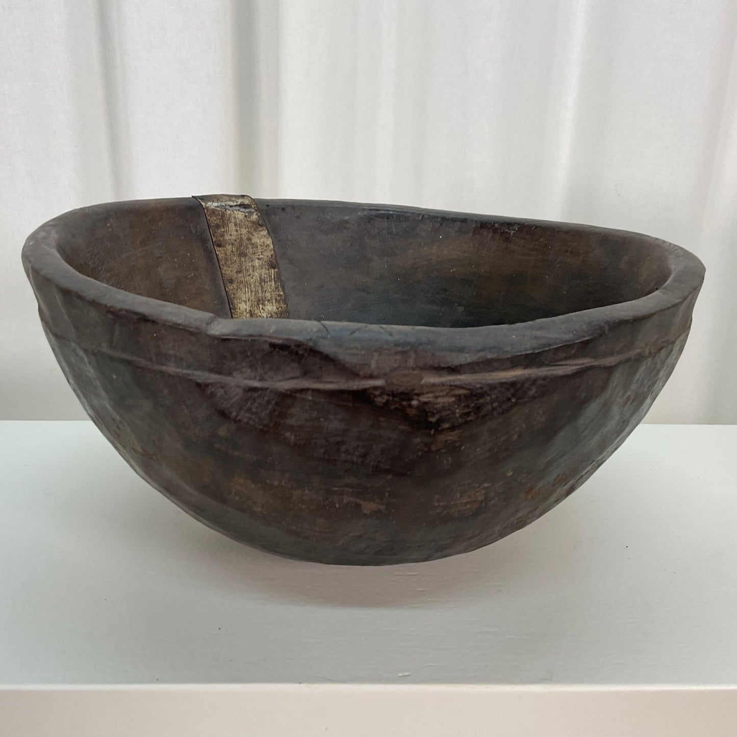 Vintage Touareg bowl in wood 14cm #01