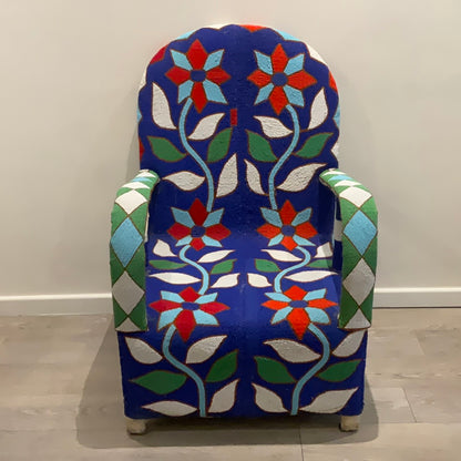 Yoruba beaded chair #01 | NIGERIA