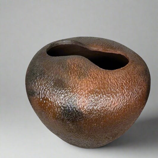 Vase Model A brushed #02 | IVORY COAST - Ineza African Interior Art