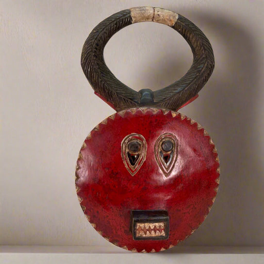 Moon mask 48 cm burgundy