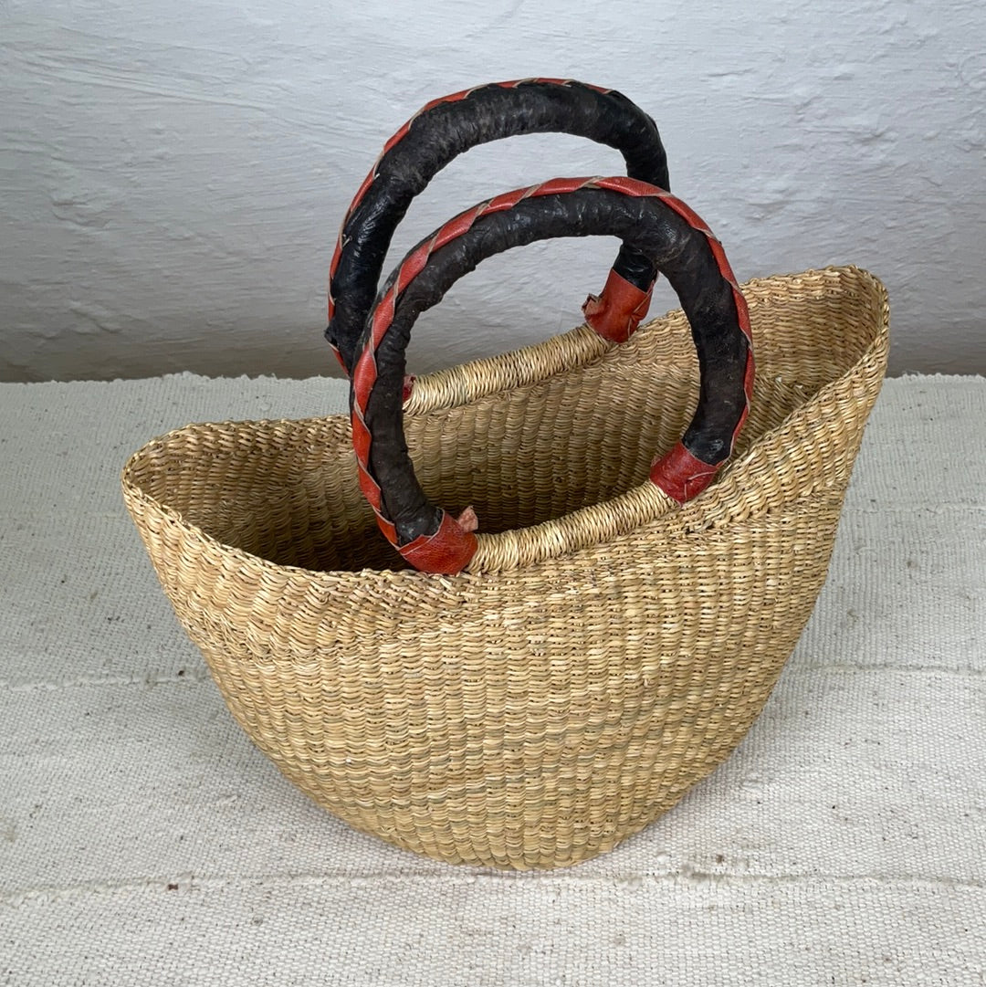 Ineza African Interior ArtBolga BasketBolga U-shopper small #01 | GHANA