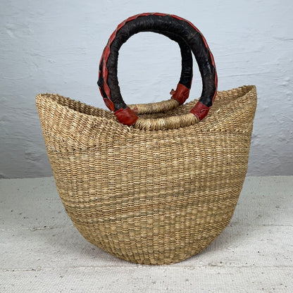 Ineza African Interior ArtBolga BasketBolga U-shopper small #01 | GHANA